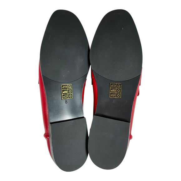 Jeffrey Campbell Red Loafers with Gold Bit Hardware – Women’s Size 8 – NWOB - Picture 6 of 10